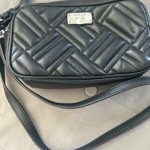 Michael Kors Black Quilted Crossbody Bag